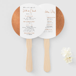 Leque Elegante Cerimônia de Casamento Personalizada com
