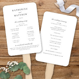 Leque Elegante Clássico Cerimônia de Casamento Branco