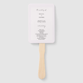 Leque Elegante Negro e Lilac Minimalista