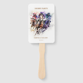 Leque Elegante Race Horse Derby Partido Equestre