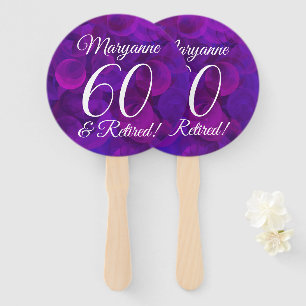 Leque Elegante Roxo 60 e Partido da Reforma Aposentada