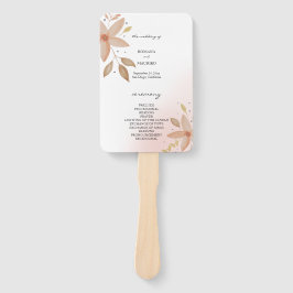 Leque Elegante Terracotta Blush Watercolor Art