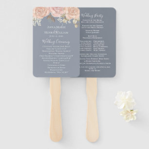Leque Elegante Wedding Floral Rosa