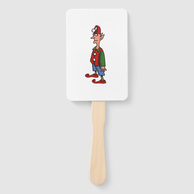 Leque Elf Standing At Attention rectangle hand fans (Frente)