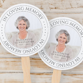 Leque Em Loving Memory Memorial Foto Elegante Simples