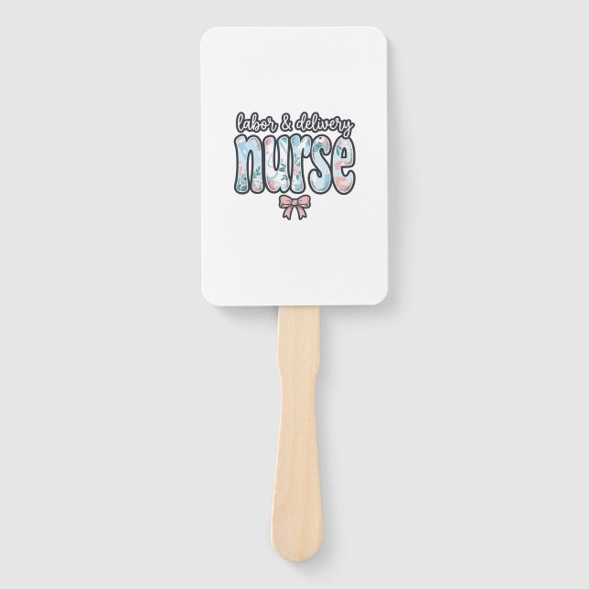 Leque Enfermeira de Trabalho de Parto e Parto Camisa Flo (Frente)