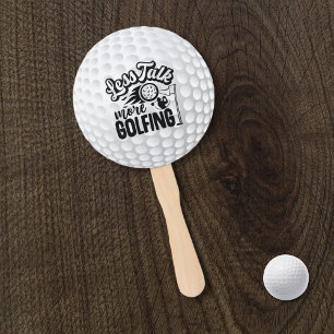 Leque Engraçado Menos Conversa Mais Típica Golfe