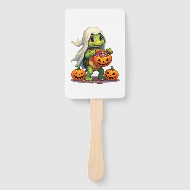 Leque Espírito de Tartaruga do Halloween com Doces (8) (Frente)