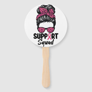 Leque Esquadrão de Apoio Coque Desarrumado Rosa Guerreir