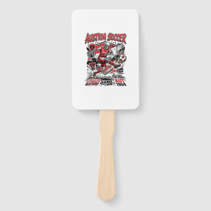 Leque Esqueleto de Futebol da Áustria Poster Sty