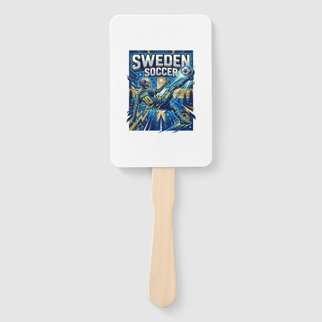 Leque Esqueleto do Futebol da Suécia Estilo de Poster da (Frente)