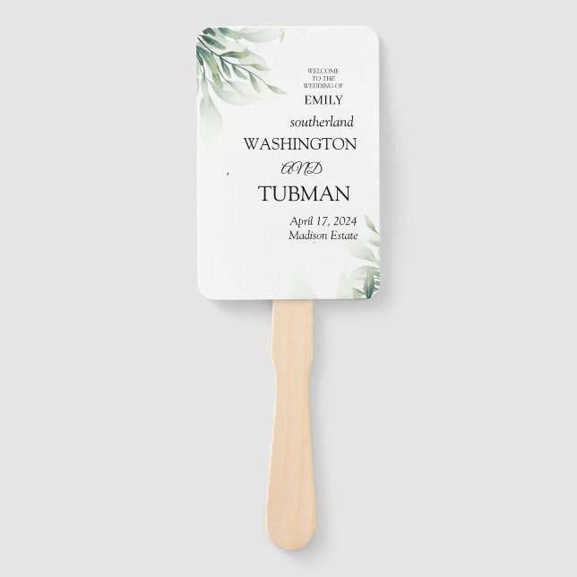 Leque Eucalyptus Rustic Greenery (Frente)