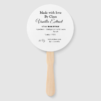 Leque Extrato de baunilha casado adicionar ingredientes 