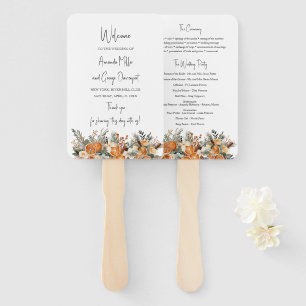 Leque Fã do programa de casamento Boho Dry Citrino Verde