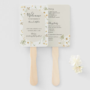 Leque Fã do programa de casamento Daisy Wildflower