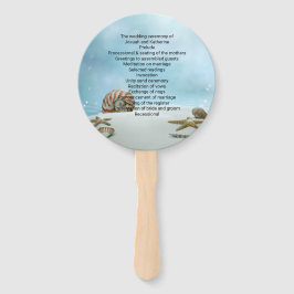 Leque Fã do Programa de Casamento de Tema em Praia Fanta