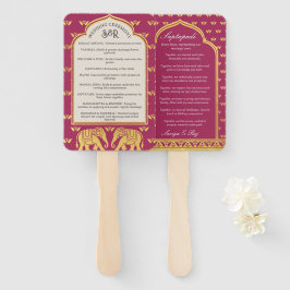 Leque Fã do Programa de Casamento Hindu Saptapadi
