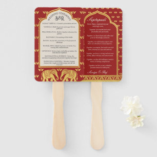 Leque Fã do Programa de Casamento Hindu Saptapadi