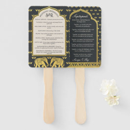 Leque Fã do Programa de Casamento Hindu Saptapadi