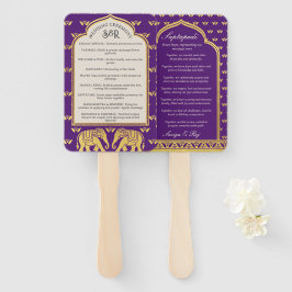 Leque Fã do Programa de Casamento Hindu Saptapadi