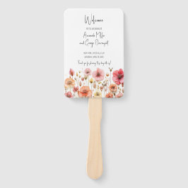 Leque Fã do programa de casamentos de jardins frescos de