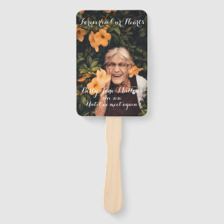 Leque Fã Memorial para Sempre em Nossos Corações