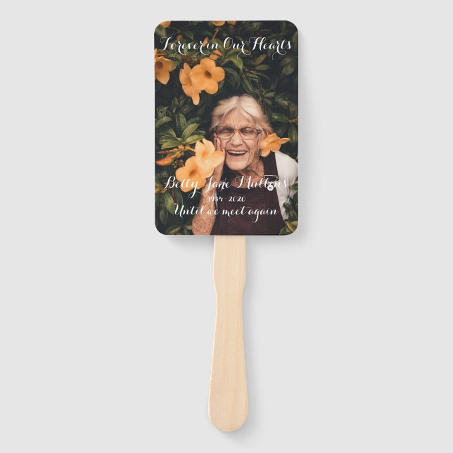 Leque Fã Memorial para Sempre em Nossos Corações (Frente)