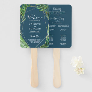 Leque Fã tropical selvagem do programa do casamento dos