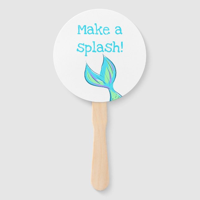 Leque Faça um Splash! Sereia (Frente)