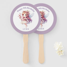 Leque Fada Floral Caprichosa Personalizada