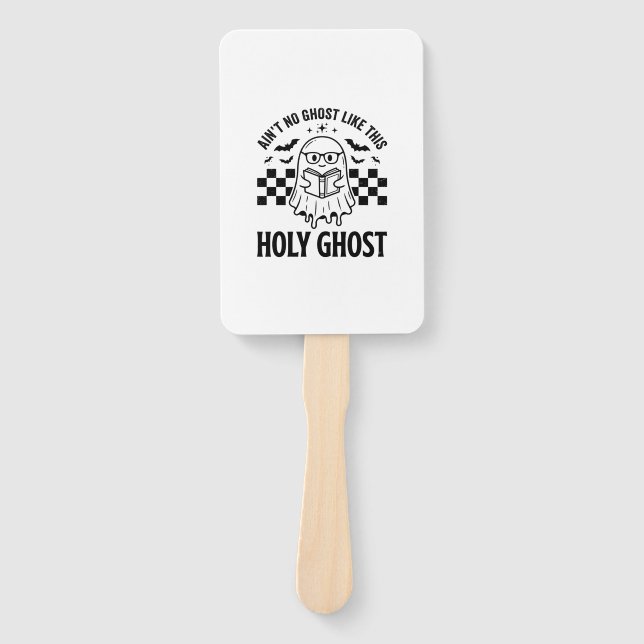 Leque Fantasma de Halloween Espírito Santo Engraçado Vin (Frente)