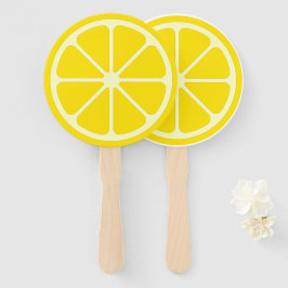 Leque Fãs de Mão de Verão de Festas de Lixão Amarelo