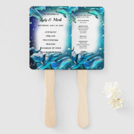 Leque Fãs do Programa de Casamento de Golfinhos do Tema 