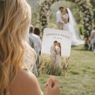 Leque Fãs do Programa de Casamento Moderno com Foto