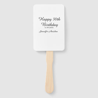 Leque Feliz aniversário de 30 anos para adicionar nome d