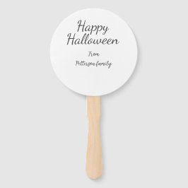 Leque Feliz Dia das Bruxas adiciona nome familiar caligr