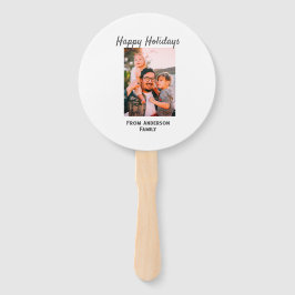 Leque Feliz feriado foto do amor moderno, família simple