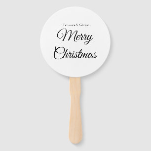 Leque Feliz Natal adicionar nome texto presente personal