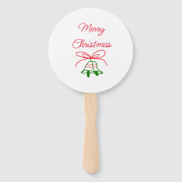 Leque Feliz Natal arco verde-jingle na moda