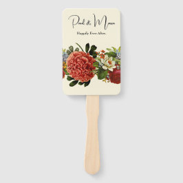 Leque Feliz Sempre Depois do BOHO retro tapeçaria floral