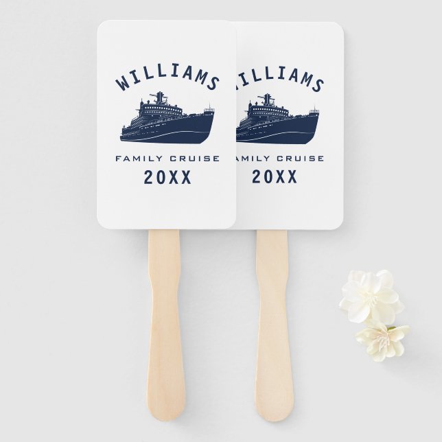 Leque Férias de Verão de Reunião da Família de Navios de (Frente e Verso)