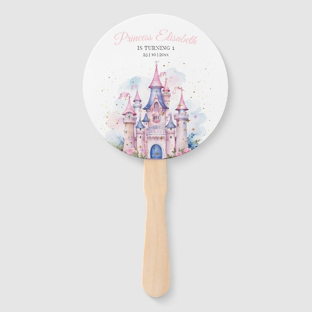 Leque Festa de Aniversário da Princesa, Castelo de Anive (Frente)