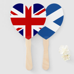Leque Festa de casamento inglesa e escocesa da bandeira