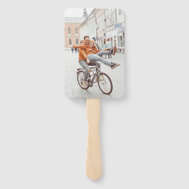 Leque Festa de formatura de Casamento do Noivado de Foto (Verso)