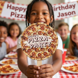 Leque Festa de Pizza Aniversário Infantil