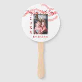 Leque Filhos da família das crianças reluzentes vermelho