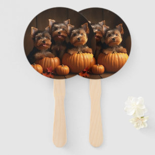 Leque Filhote de Yorkshire Terrier Delícia de Outono Abó