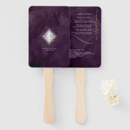 Leque Fine Lines Dourado Abstrato Wedding V1 Plum ID867