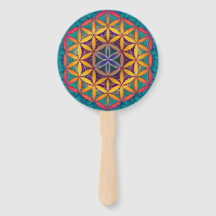 Leque Flor da Vida Mandala