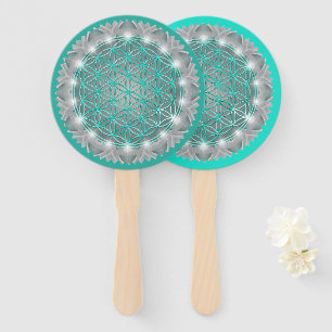 Leque FLOR DA VIDA - Sagrado Geometrie Light 2